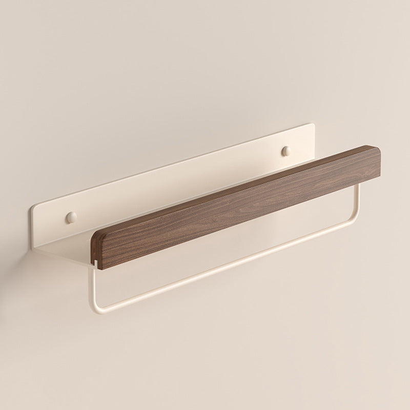 Walnut bathroom shelf cream white bathroom toilet washbasin toilet toilet punching-free storage rack