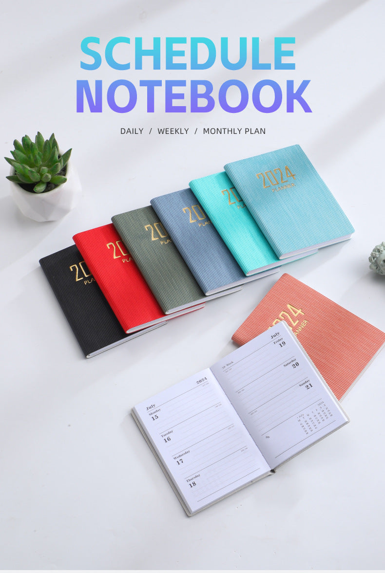 Spot 2024 English Schedule 2025 A7 Daily Planner Planner Amazon Cross Border Notebook