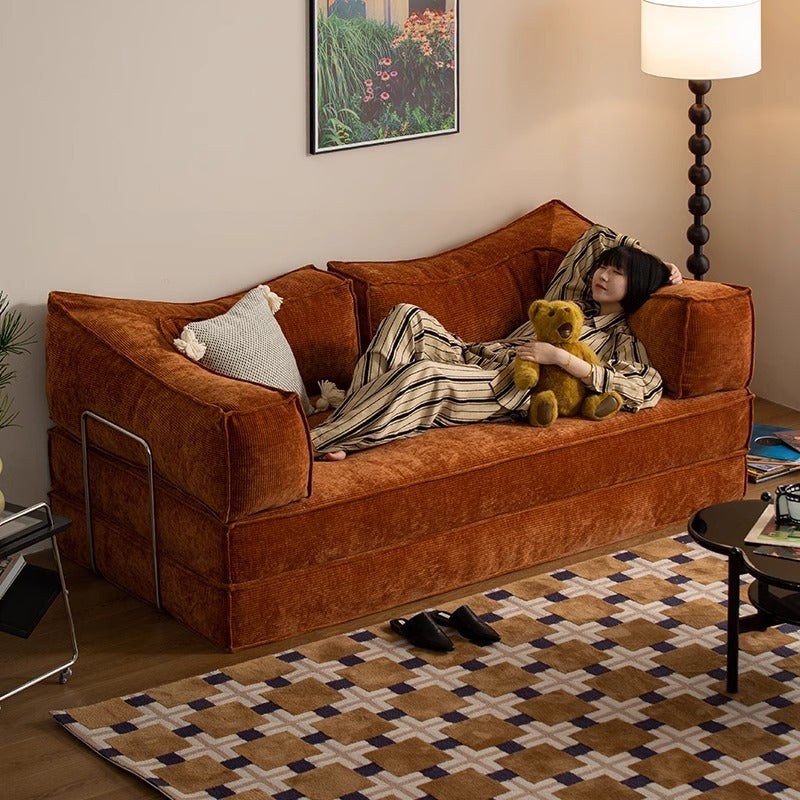 Fabric sofa bed