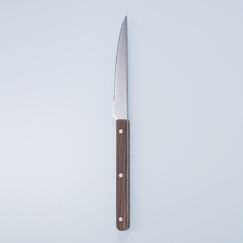 New stainless steel cutlery cutlery cutlery home kitchen hotel western restaurant steak knife clamp handle cutlery set wholesale