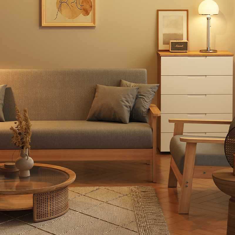 Japanese solid wood sofa