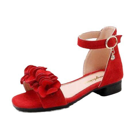 2025 latest girls' sandals, summer children's schoolgirls' sandals, high-heeled princess sandals, fashionable Korean casual shoes