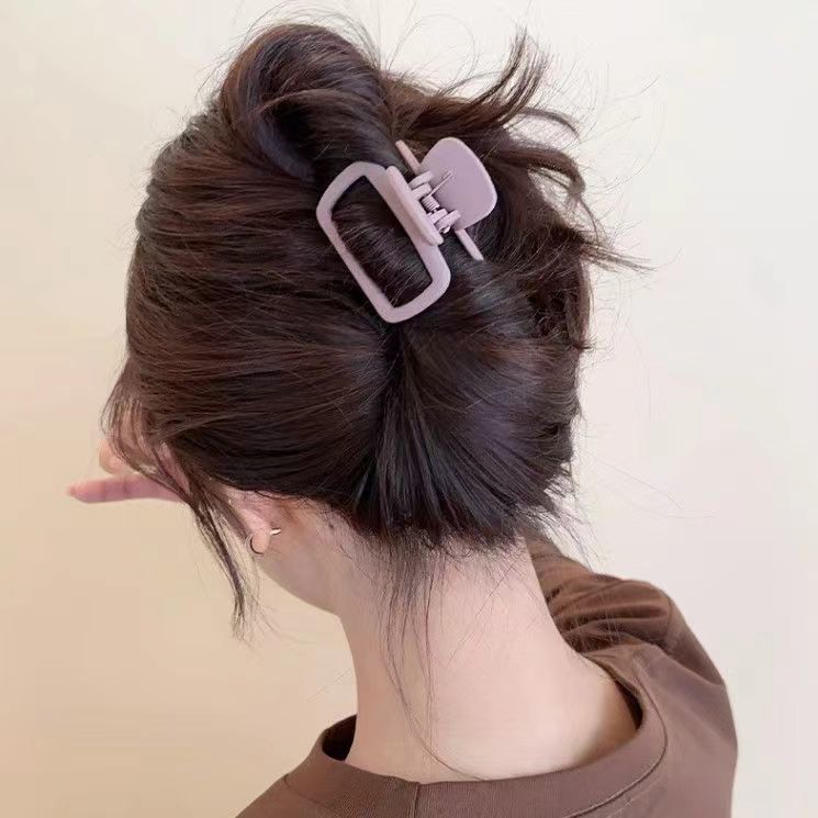 square small grab clip women's new hair grab back of the head pan hairpin half tie hairpin shark clip headpiece wholesale