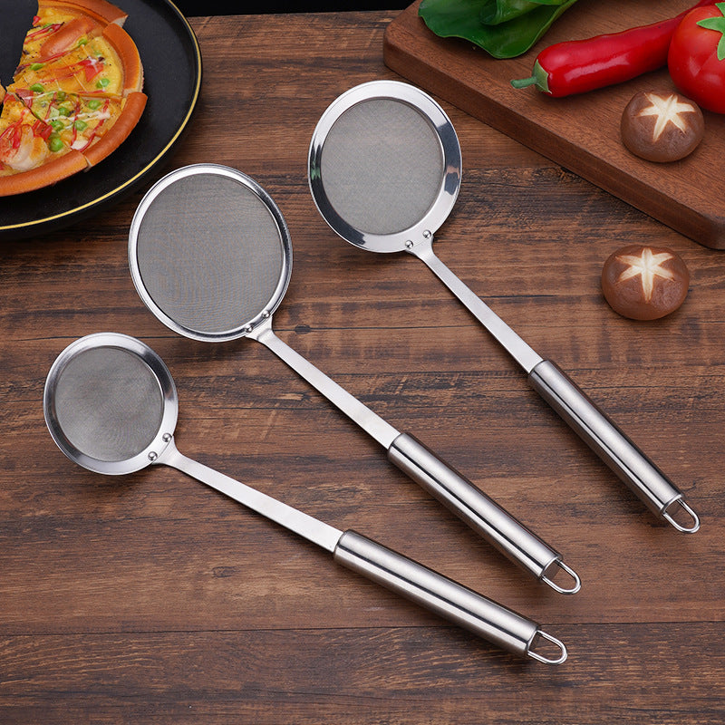304 stainless steel dense mesh colander 100 mesh thickened wide-brimmed household kitchen tools wholesale soy milk filter colander