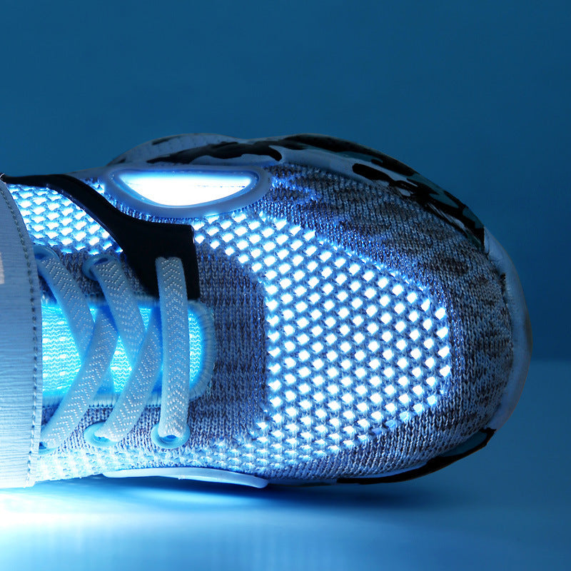 Children's Frame Shoes 2026 Spring/Summer Hollow Single Mesh Medium and Big Kids Sneakers Breathable Boys' Frame Shoes Running Shoes