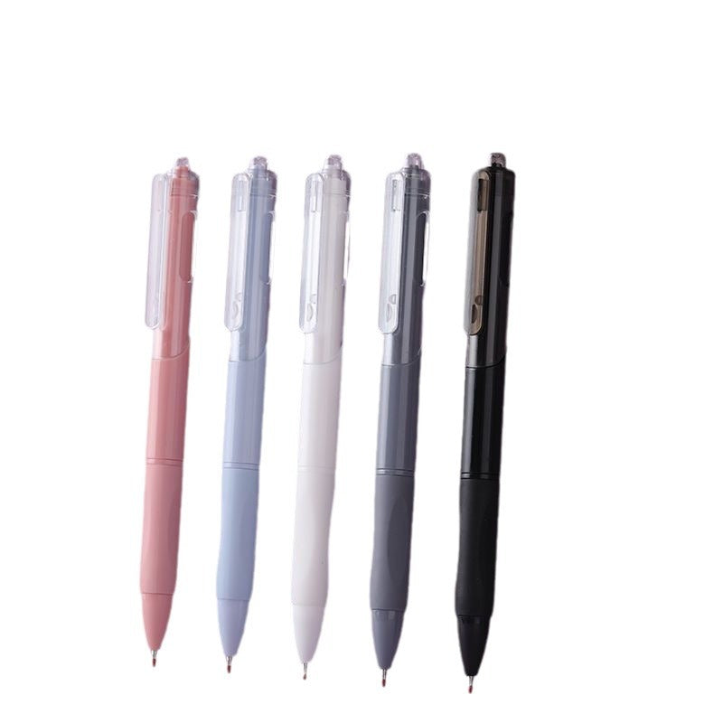 Press the quick dry small white pen ins high value gel pen 0.5 student exam brush pen ST head black pen signature pen