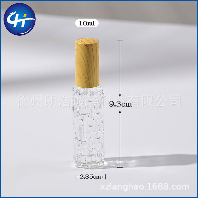 Wholesale 10ml bitter melon bottle perfume dispensing bottle perfume bottle press spray bottle travel portable glass sample bottle