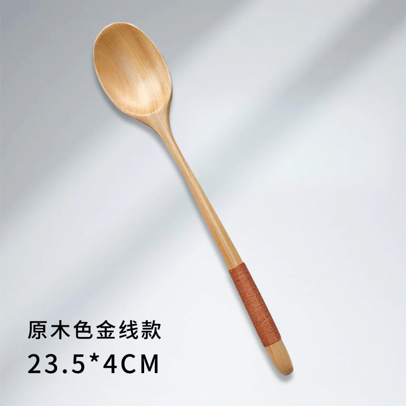 Wooden spoon long handle