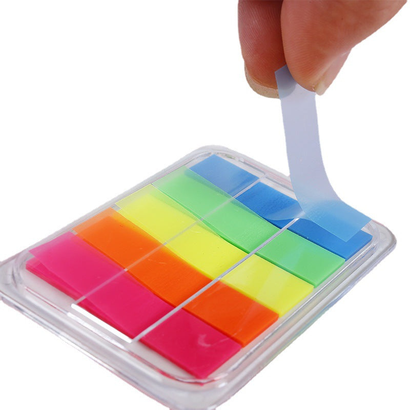 Color PET fluorescent sticky notes, N times stickers, student office markers, bookmarks, instructions, notepads, index stickers, wholesale