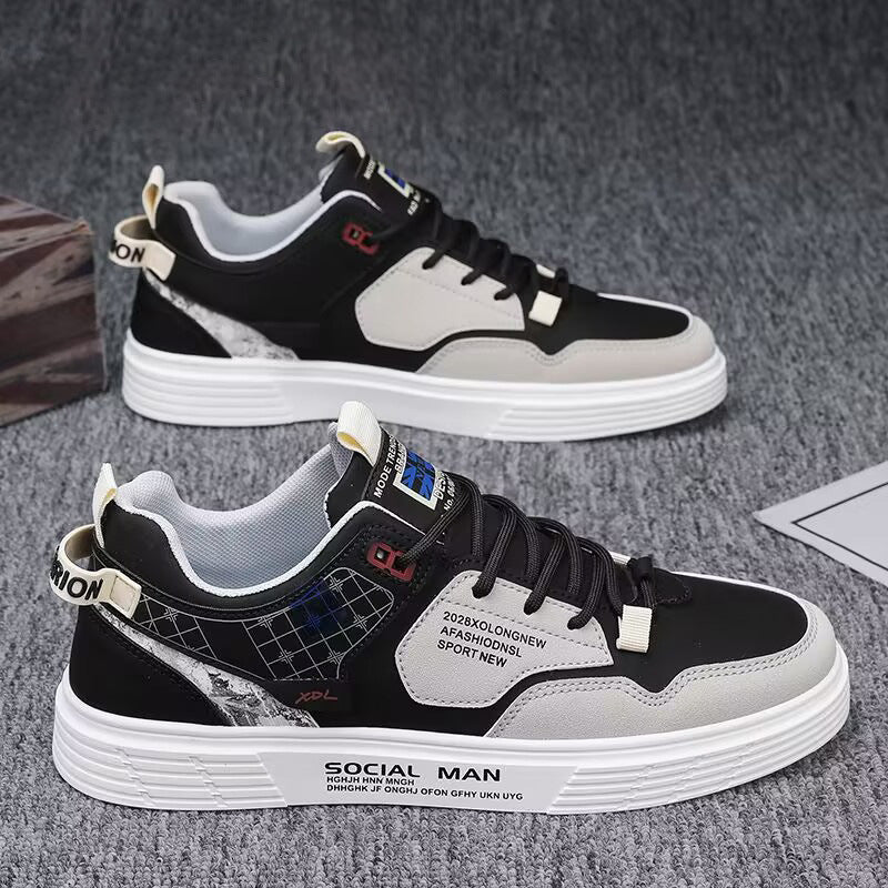 Cross-border men's shoes 2024 new summer small white shoes Korean version trend king size board shoes 46 size casual sneakers