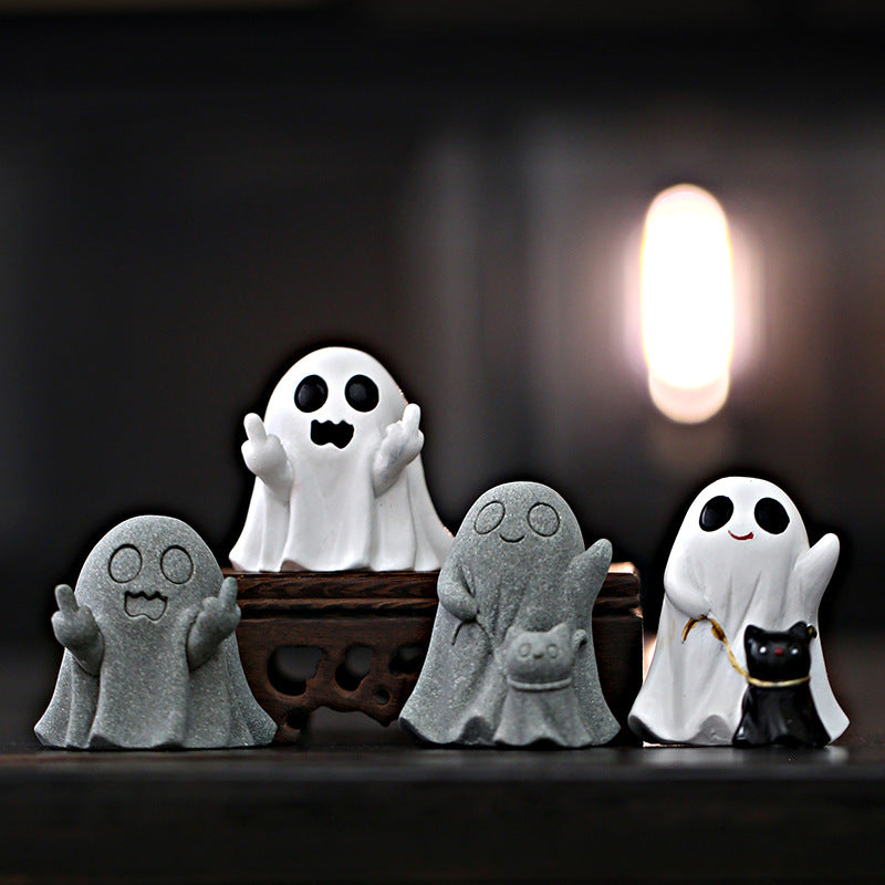 Creative ghost handicraft ornaments high-end niche home desktop workstation decoration birthday gifts