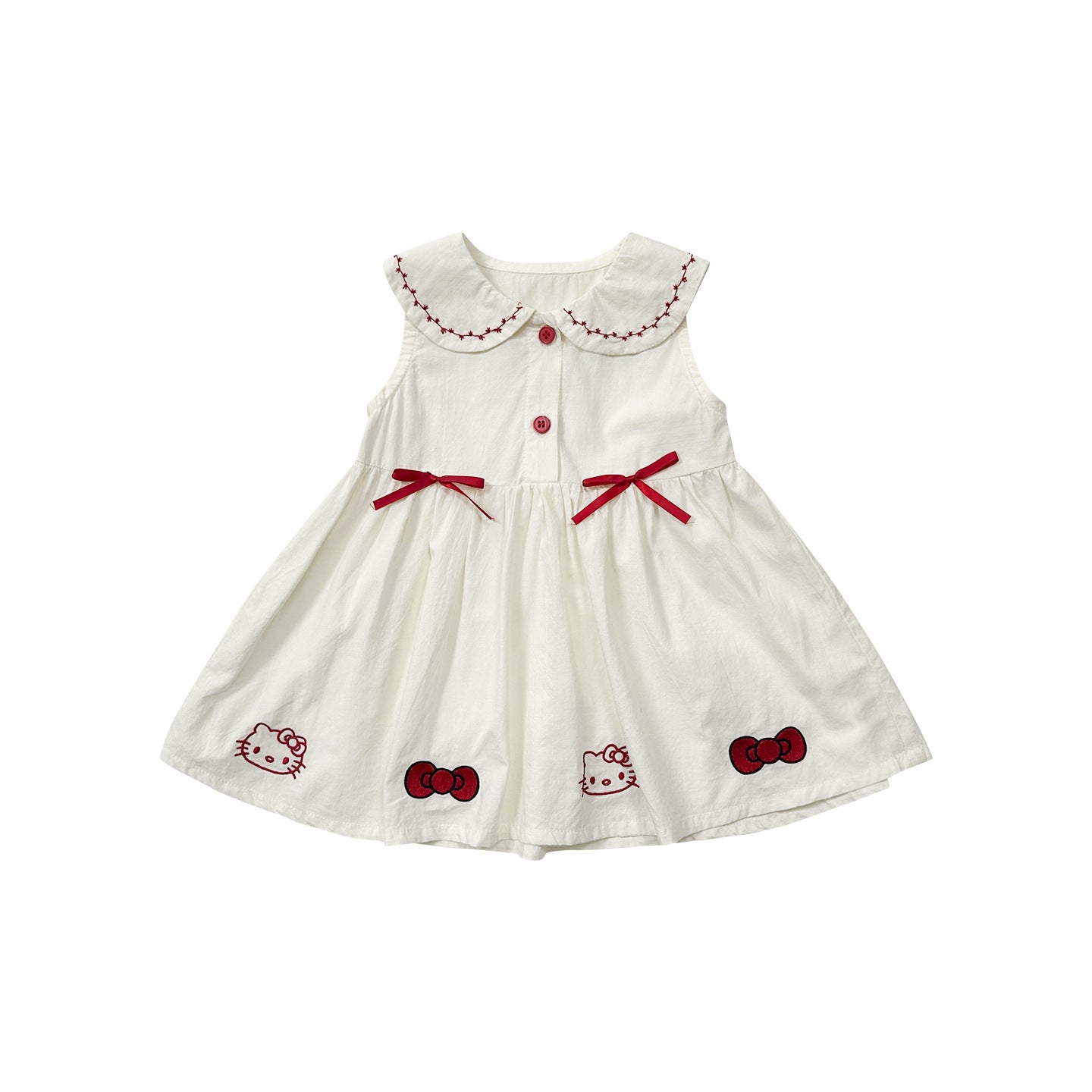 Cane pear children's princess dress girls dress 2025 new summer children's doll collar Class A baby skirt