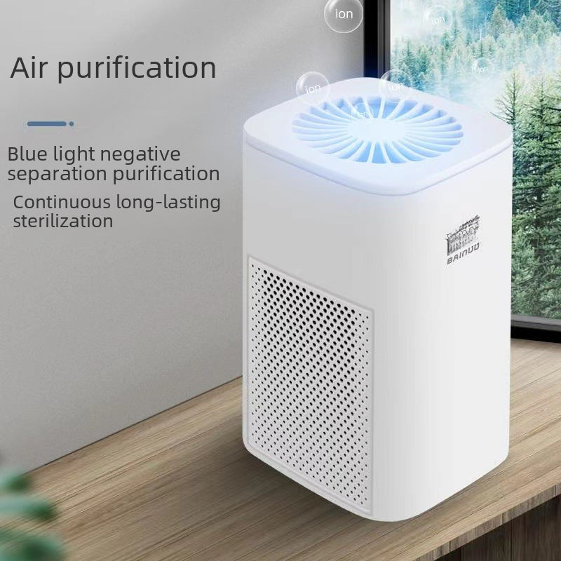 Air purifier home car blue light negative ion dust secondhand smoke desktop purifier wholesale