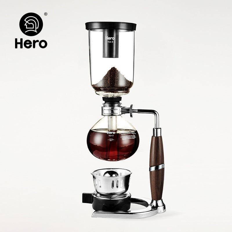 Hero hero coffee pot home coffee machine siphon glass siphon pot manual coffee set