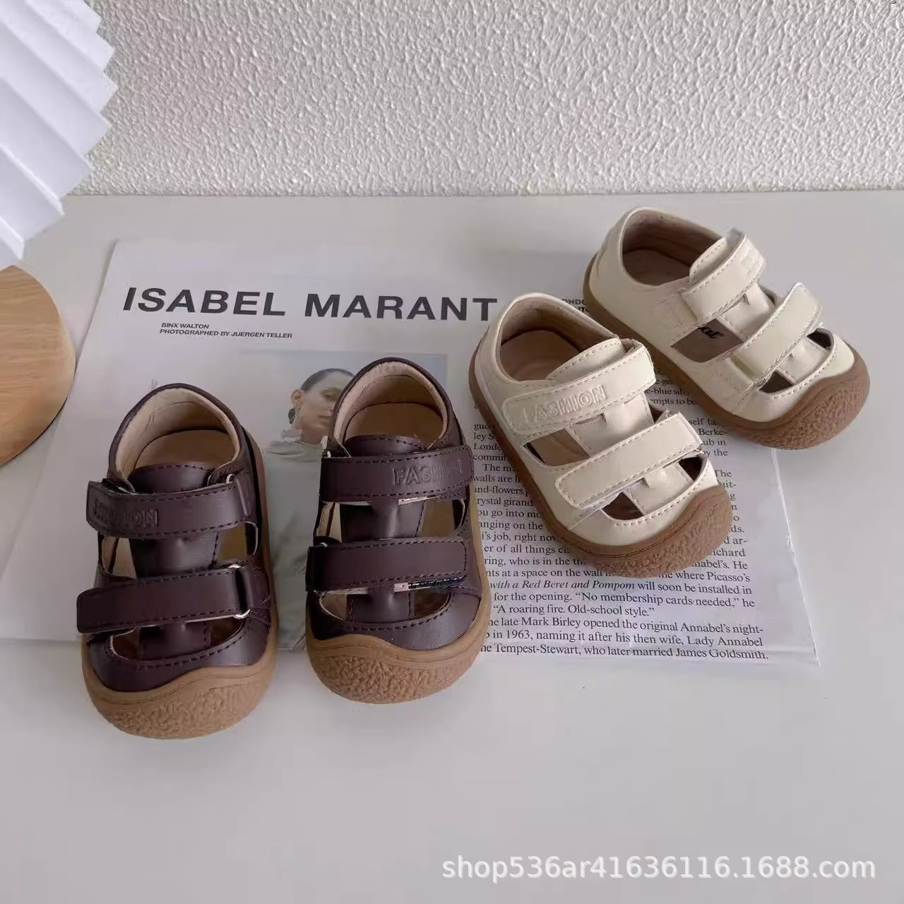 Children's sandals, spring and summer baby shoes, soft soles, non-slip baby toddler shoes, boys' single shoes, 1-2 years old, girls' shoes