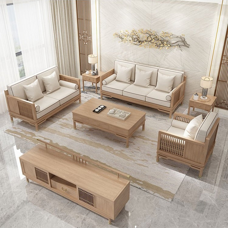 Solid wood sofa