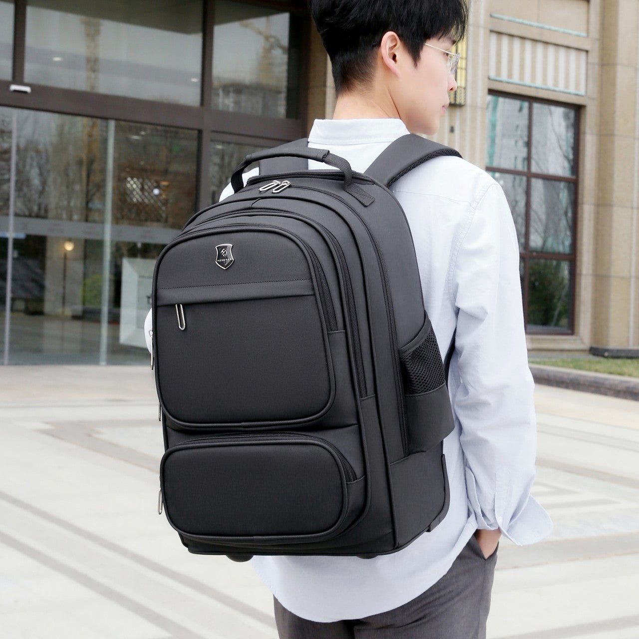 Backpack, multifunctional carry-on duffel bag, trolley bag, 20 inch oxford cloth business computer backpack, suitcase