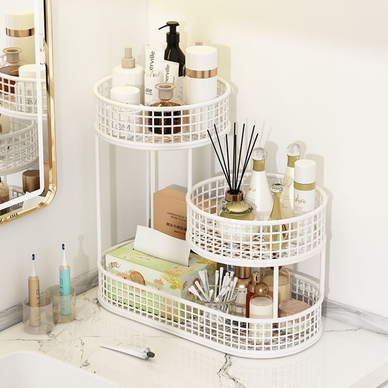 Cosmetics storage shelves, women's skincare product shelves, desktop storage, wrought iron bathroom toiletries, organizing shelves