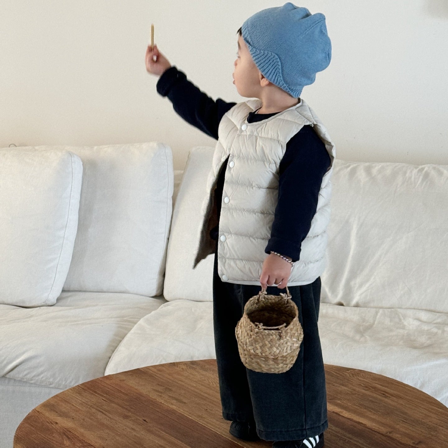 Autumn and winter new 90 white duck safety down children's down vest light and thin small and medium-sized boys and girls liner vest