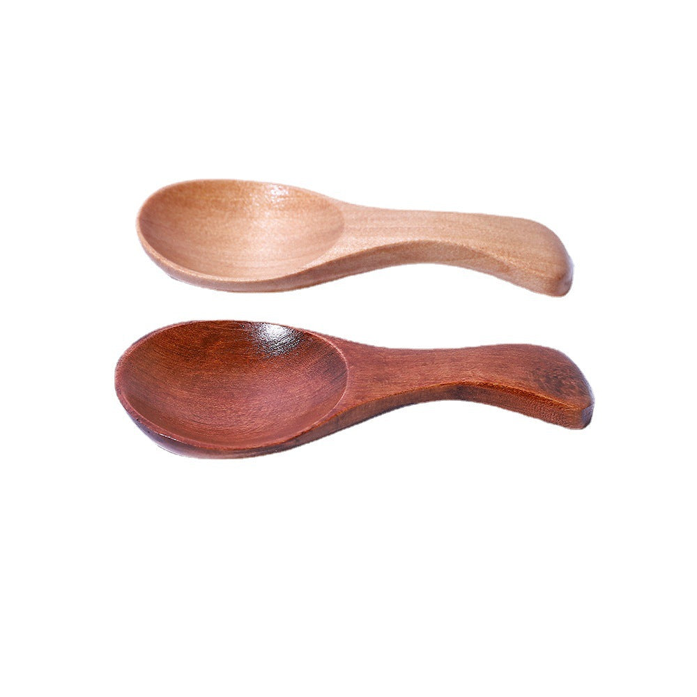 Manufacturer lotus wood wooden spoon ice cream tea dessert solid wood spoon mini baby spoon spot wholesale