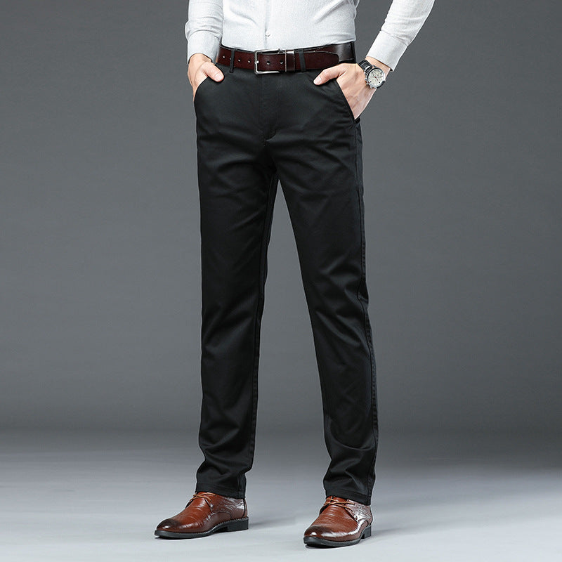 2025 Fall/Winter New Men's Slacks Business Men's Middle-Aged Dad Pants Loose Straight Men's Pants for Work