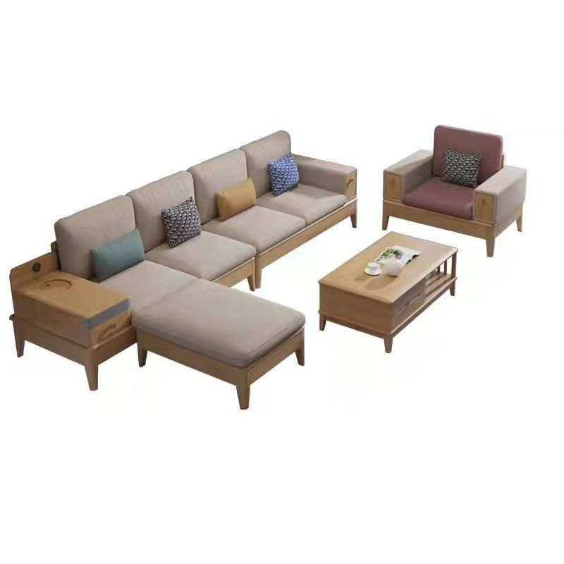 Solid wood sofa