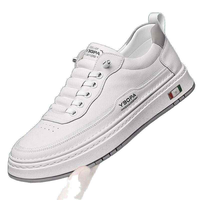 Small white shoes new men's business casual leather shoes men's handmade online plus size 48 youth versatile shoes 7088