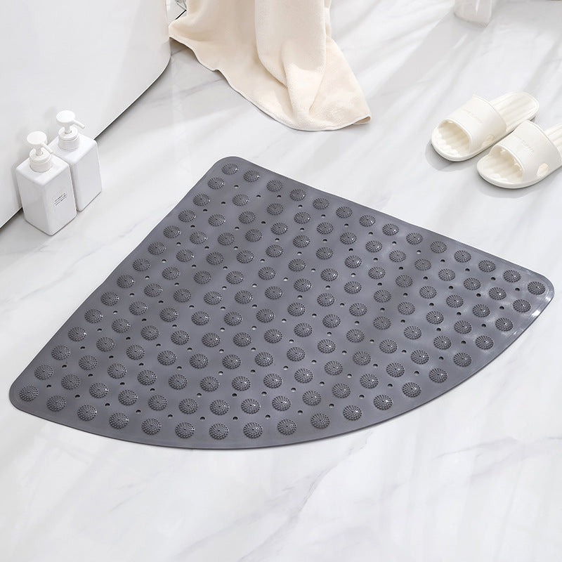 Fan-shaped shower room mat bathroom anti-skid bath bath mats hotel bathroom toilet mat bath mat