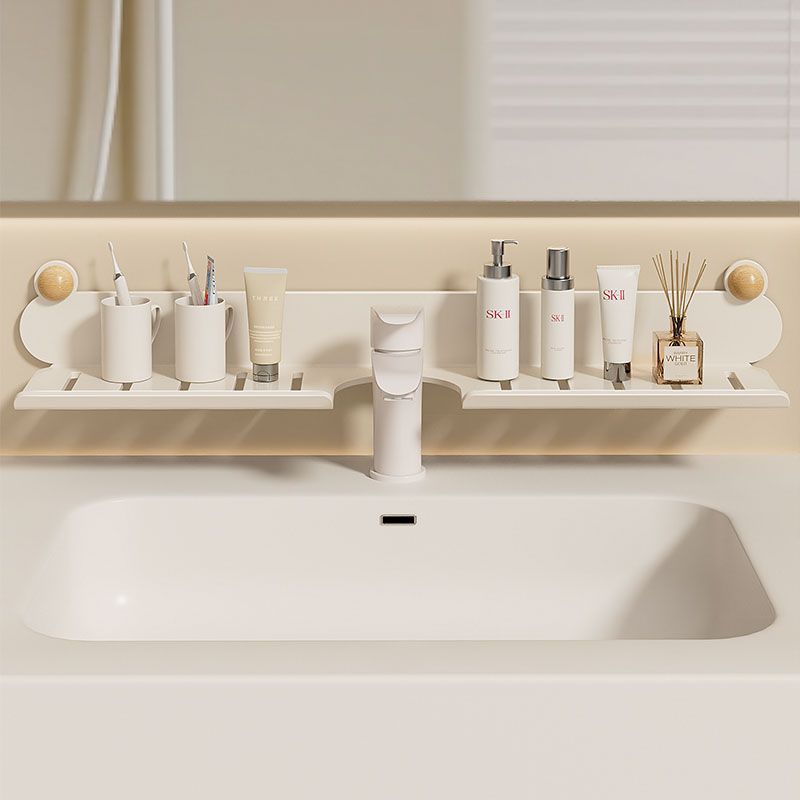 Bathroom shelf, washbasin, faucet in front of the mirror, toilet wall-mounted, non-punching cosmetics storage and hanging shelf