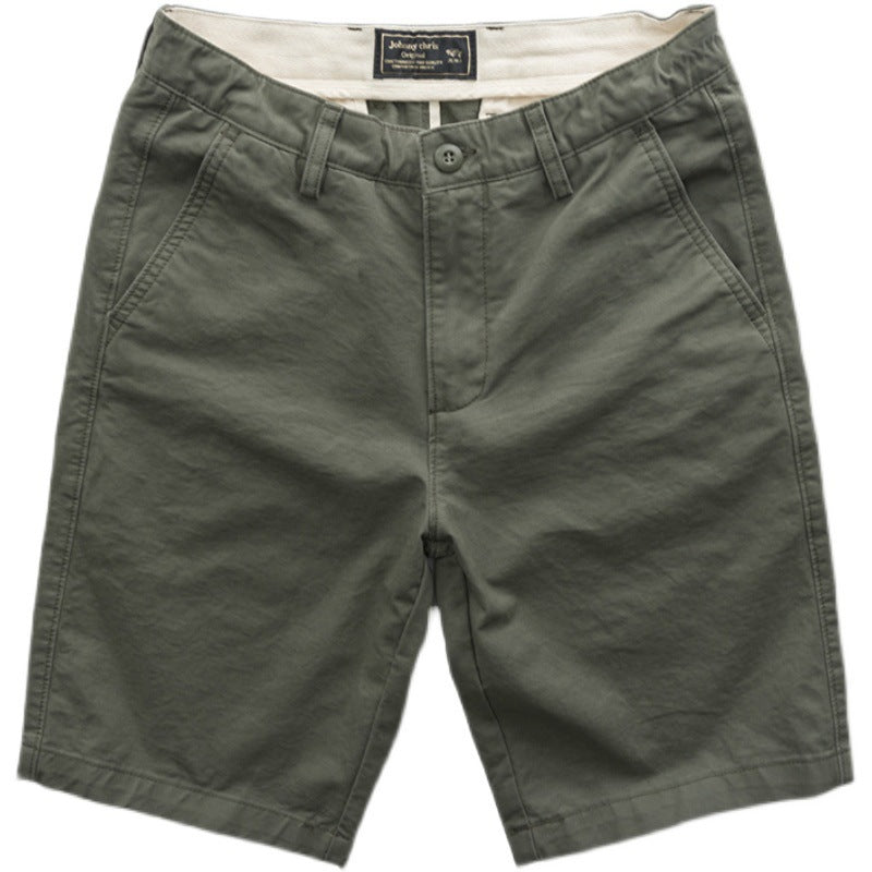cargo pants, summer texture wash, men's casual shorts, trendy men, Japanese solid color trend, versatile slim five-point pants