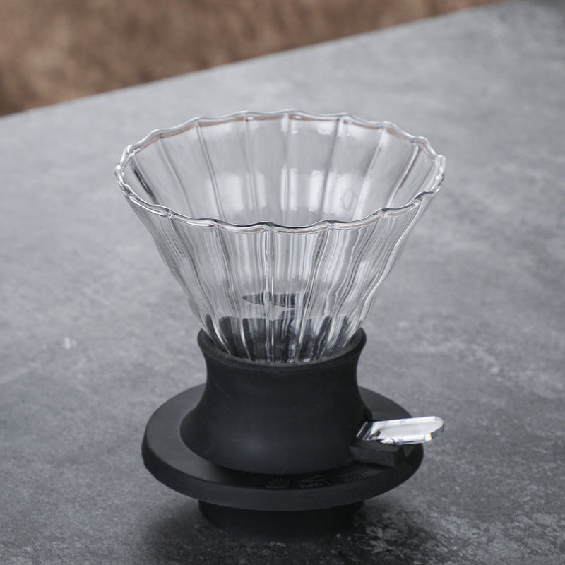 Coffee pot filter cup funnel pour-over Americano pot strainer glass cloud pot coffee pot filter set