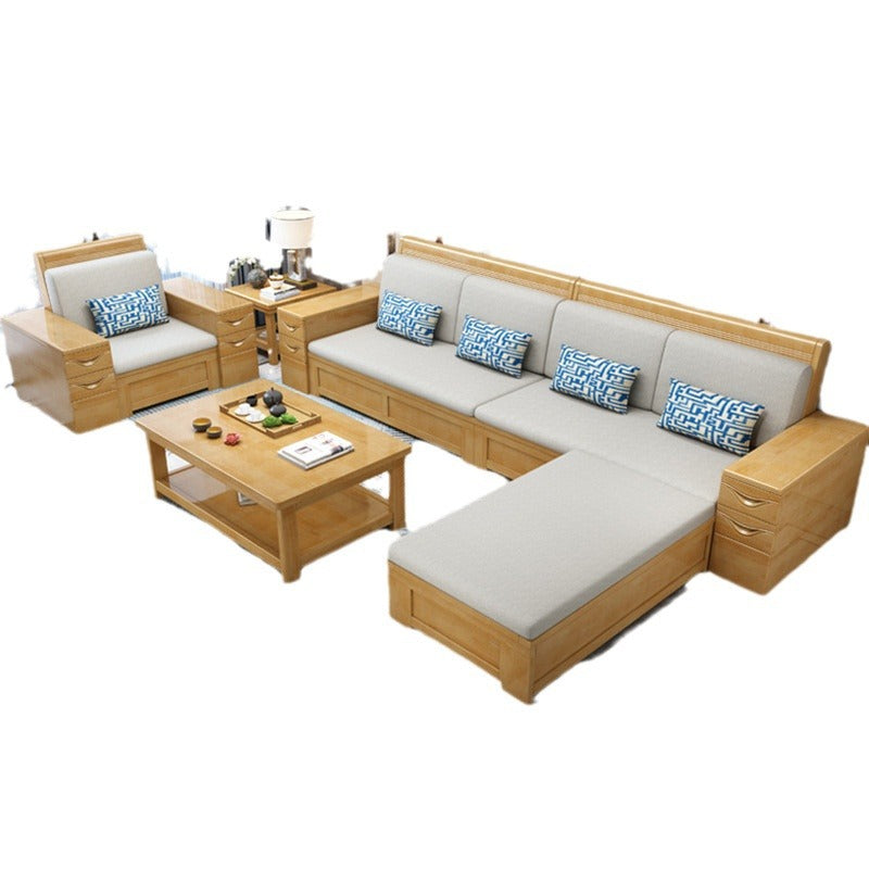 Solid wood sofa