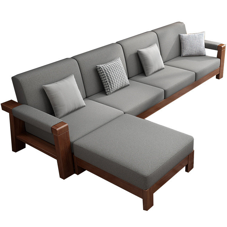 Solid wood sofa combination