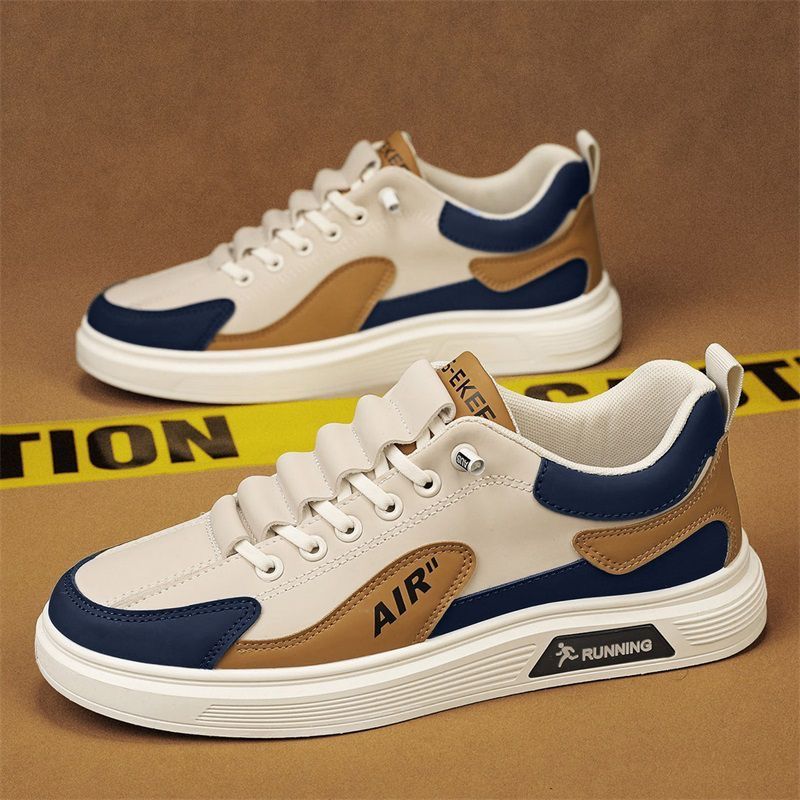 Men's shoes spring 2025 new breathable sporty versatile casual sneakers casual shoes men's one foot slip small white shoes men