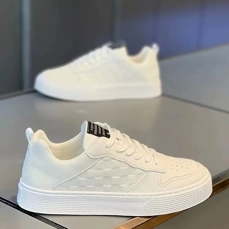Panda color men's shoes spring breathable live broadcast men's board shoes casual leather shoes small white shoes tide shoes men's wholesale