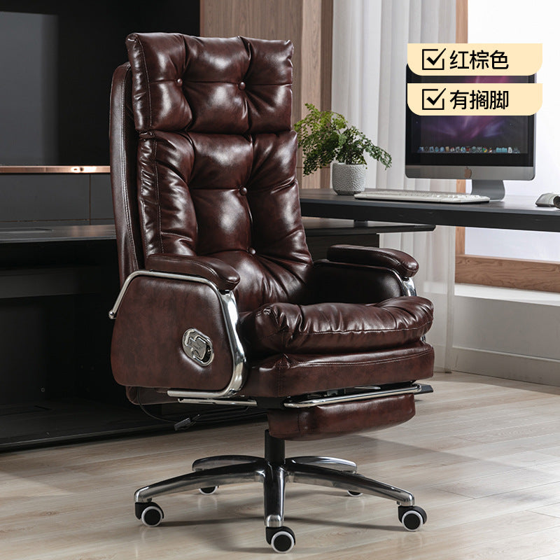 Leather boss chair reclining office chair ergonomic computer chair office business executive chair manufacturers
