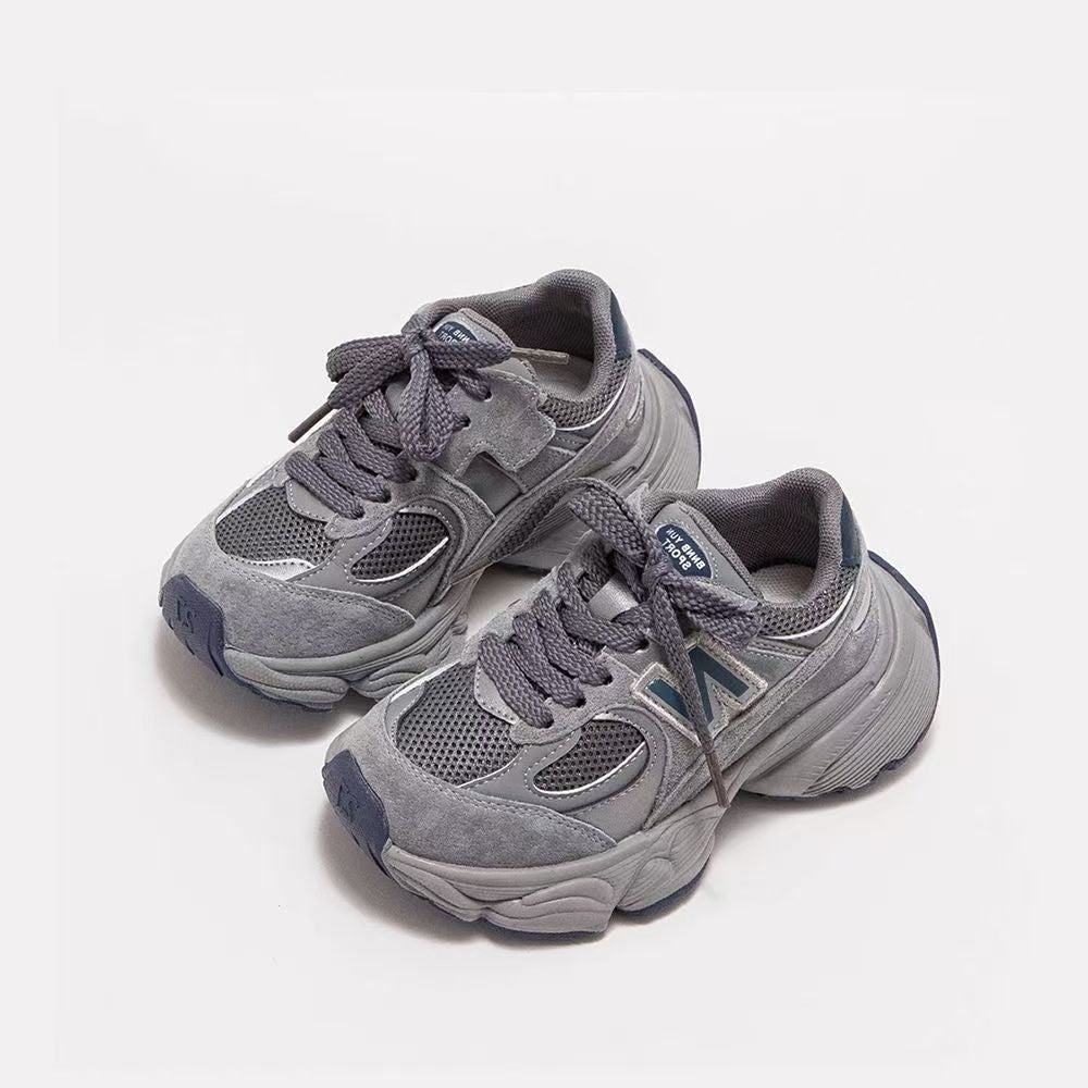 Girls' sneakers 2025 new spring boys' mesh casual shoes children's dad shoes medium and big boys girls' tennis shoes