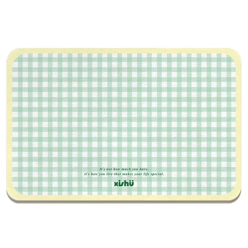 Soft diatom mud absorbent mat, bathroom door floor mat, cream style bathroom floor mat, sink bathroom anti-slip mat