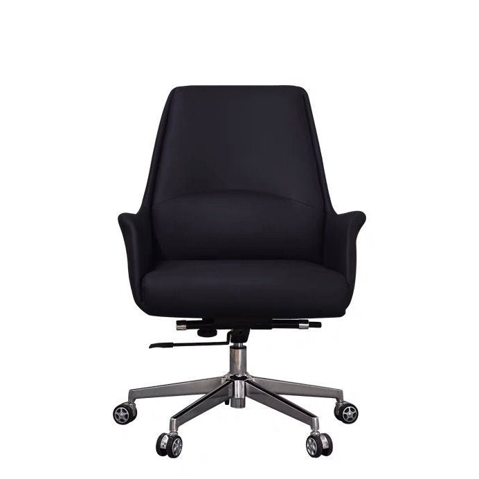 Light luxury boss chair, home ergonomic chair, leather seat, comfortable to sit for a long time, not tired, reclining computer office chair