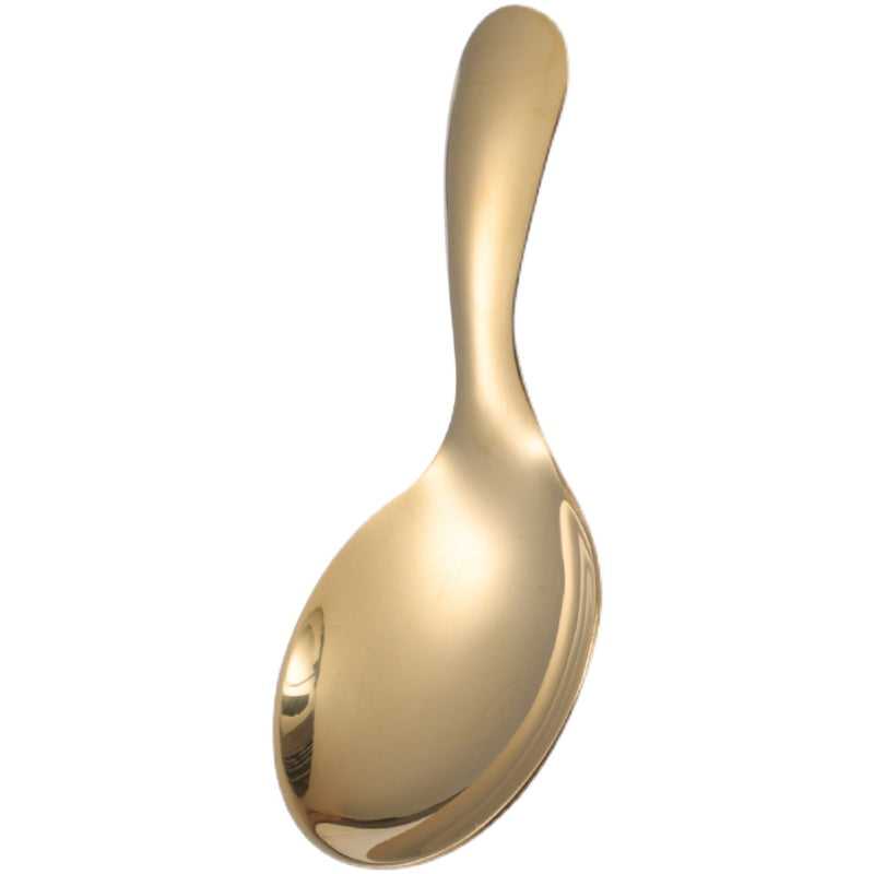 Stainless steel short-handled spoons, ins high-value ice cream spoons, seasoning spoons, coffee, desserts, small soup spoons, children's tableware