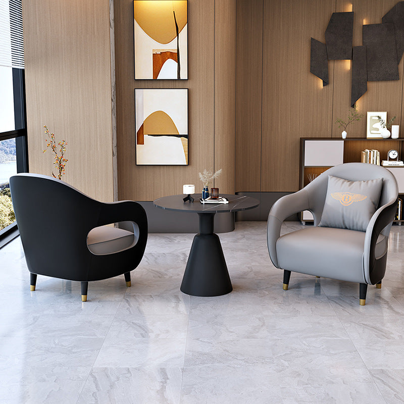 office sofa: negotiation sofa, light luxury, beauty salon, hotel lobby, business single sofa, lounge area, reception sofa