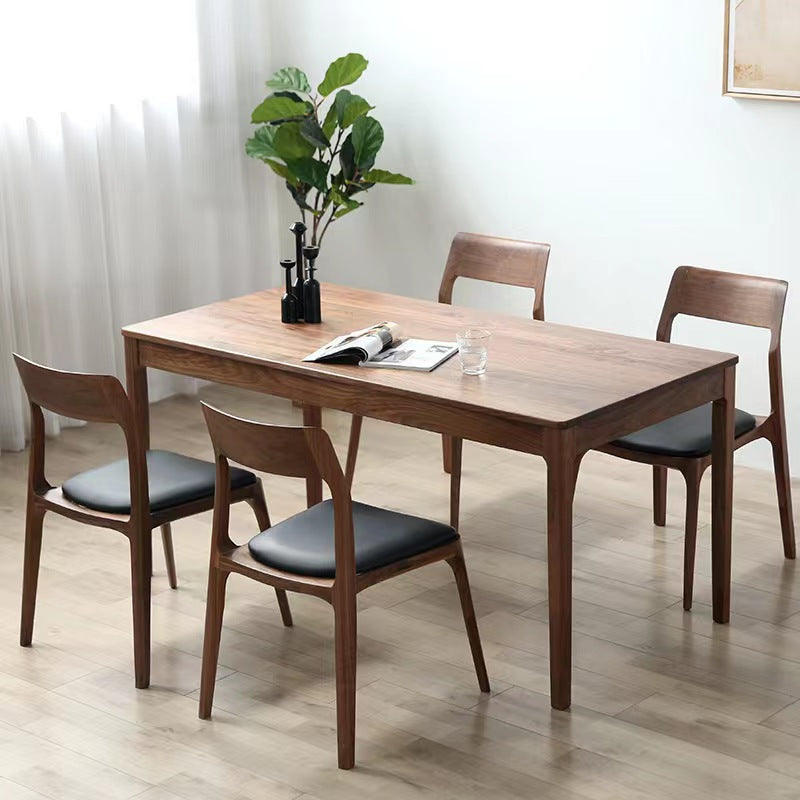 Solid wood dining table