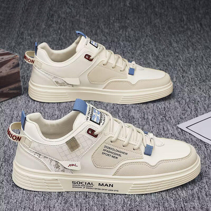 Cross-border men's shoes 2024 new summer small white shoes Korean version trend king size board shoes 46 size casual sneakers
