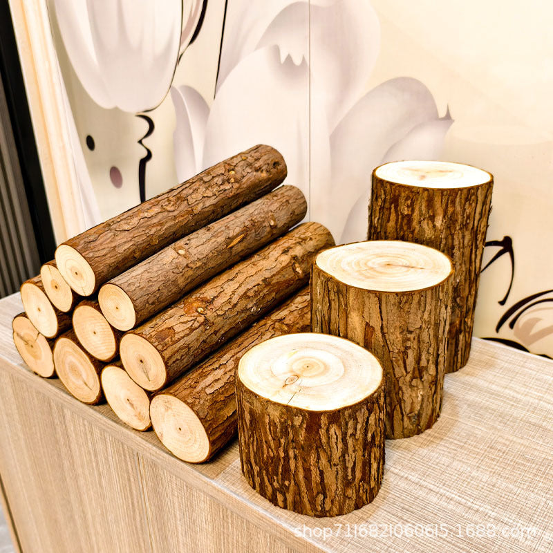 Log piles, fireplaces, decorative wood, tree stumps, shapes, wood, firewood, home accessories, ornaments, solid wood fences, props