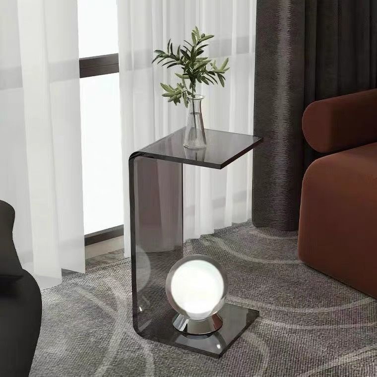 Light luxury acrylic side table sofa small side table simple living room net red bay window coffee table Nordic bedroom transparent corner table