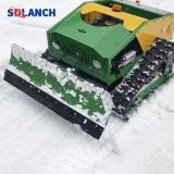 Portable waterproof robotic lawn mower equipped with AI technology to support autonomous mowing and edge trimming