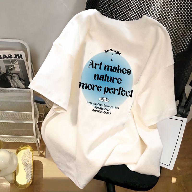 Popular Korean version of the cartoon Snoopy short-sleeved T-shirt, the same for men and women, couples, versatile, trendy, handsome clothes, trendy T