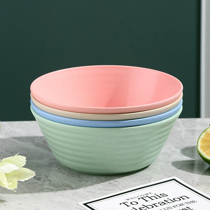 Simple ramen bowl plastic bowl large household instant noodle bowl spicy hot snail noodle special soup bowl anti-drop bowl wholesale