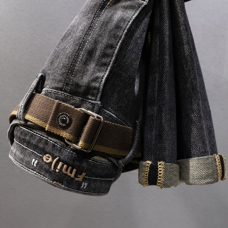 2023 Simple TrousersJeansMen's Loose Straight-leg Retro Beggar's PantsMen's Harem PantsTrendy Casual Pants
