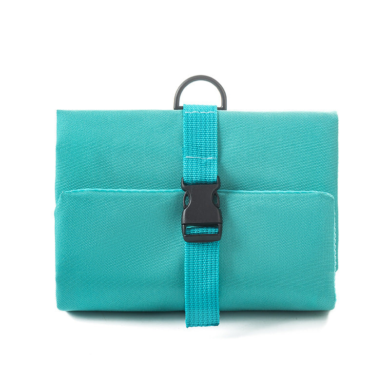 Japanese style stampless buckle folding toiletry bag hook for men and women on business trip amenities storage bag toiletry bag